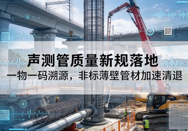 上犹声测管质量新规落地，一物一码溯源，非标薄壁管材加速清退
