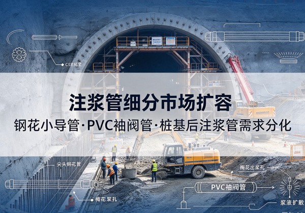 上犹注浆管细分市场扩容，隧道钢花小导管、PVC 袖阀管、桩基后注浆管需求分化